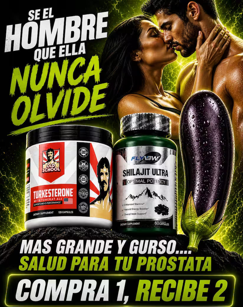 COMBO TURKESTERONE + SHILAJIT ORIGINAL EN OFERTA | POTENCIA QUE TODO HOMBRE NECESITA